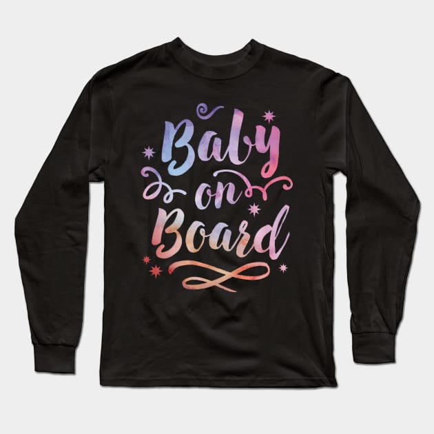 Baby on Board Long Sleeve T-Shirt by CheesyB